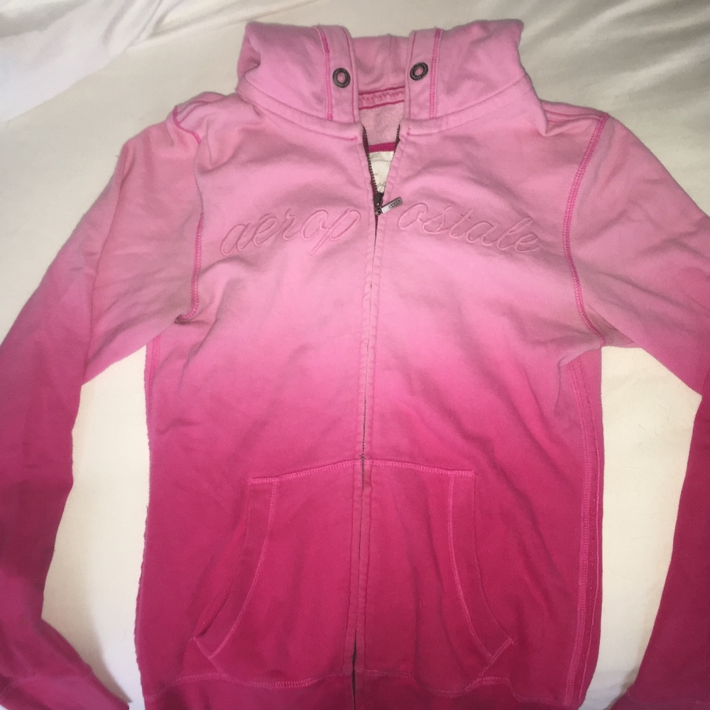 Aeropostale Pink Zip-up Hoodie